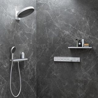 Держатель настенный Hansgrohe Rainfinity Porter 500 26858700 с полкой