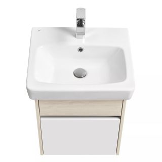 Тумба под раковину Акватон Верди 50см белый/ясень фабрик 1A195901VDAV0