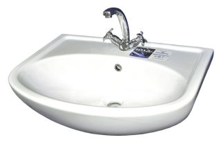 Мебельная раковина Rosa Уют 45 см белый