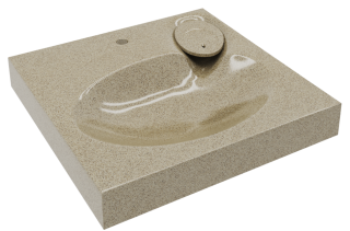 Раковина над стиральной машиной Stella Polar Миро 60см песочный SP-00000716