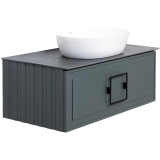 Тумба под раковину La Fenice Cubo FNC-01-CUB-G-80 Серая матовая 80 см