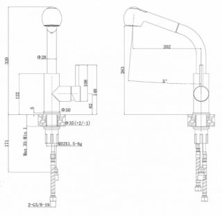 Смеситель для кухни ZORG Steel Hammer SH 6006 INOX