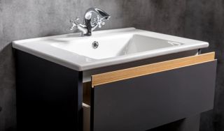 Тумба под раковину Armadi Art Capolda 65см антрацит 849-065-A