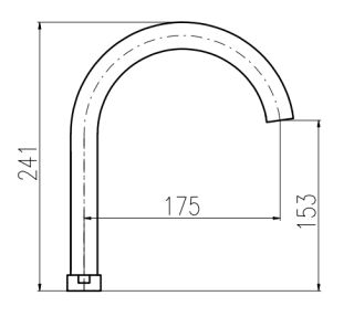 Излив смесителя Rav Slezak SR0107 хром