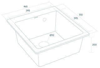 Мойка кухонная Paulmark Kante PM104651-BE бежевый