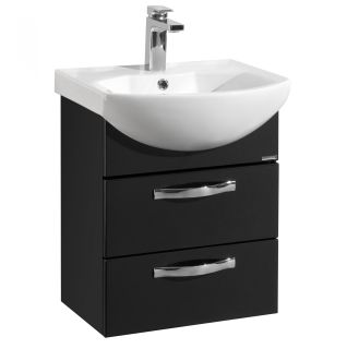 Тумба под раковину Акватон Ария 50см чёрный 1A140001AA950