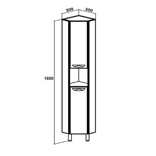 Пенал Runo угловой  30 (00000000290)