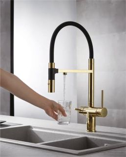 Смеситель для кухни Rose R958E золото