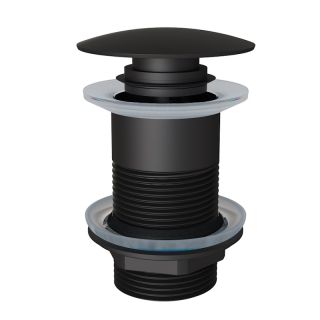 Донный клапан для раковины без перелива Knotlor BM9010BL, черный