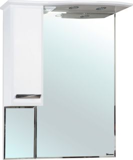 Зеркало-шкаф с подсветкой Bellezza Балтика 90см левый белый 00000005366