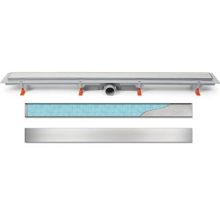 Душевой лоток Veconi Klasik 850 V850K с решеткой Хром глянцевый под плитку