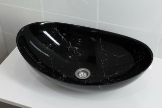 Раковина-чаша Stella Polar Орион 58см чёрный мрамор SP-00001055