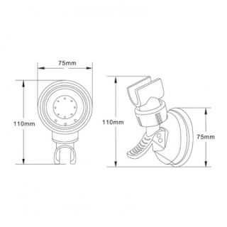 Держатель лейки Orange OVH05 настенный вакуумный