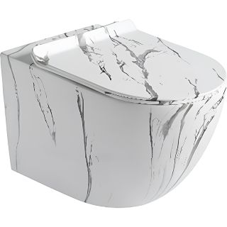 Унитаз CeramaLux 2213-K подвесной с сиденьем Микролифт