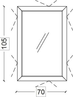 Зеркало с подсветкой Armadi Art Dolce 567-PU 70 см лиловый