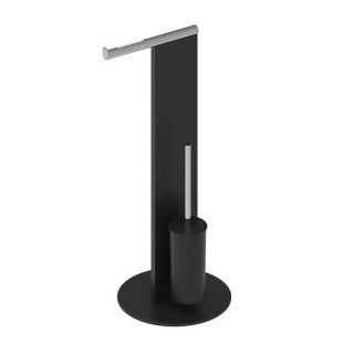 Стойка с туалетным ершиком и бумагодержателем Keuco Universal 04986370101 черный