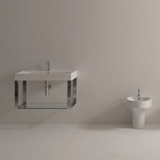 Раковина Kerasan Cento 80 353301*1 Белая