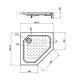 Душевой поддон Vincea VST-3AP-9090 90x 90 см