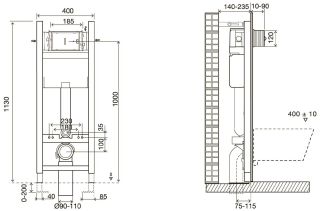 Система инсталляции  Jacob Delafon E33131RU-NF