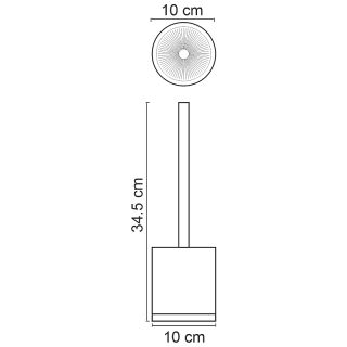 Ершик для унитаза WasserKRAFT Lopau K-3327 Серый