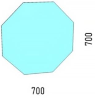 Зеркало с подсветкой Corozo Каре V 70см SD-00000962