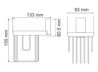 WasserKRAFT Держатель освежителя воздуха Abens K-3245