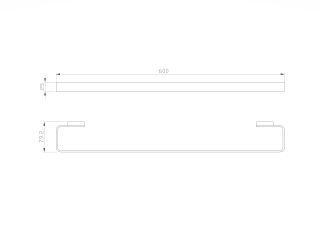 Вешалка для полотенец Wonzon & Woghand Lotte WW-8312A хром