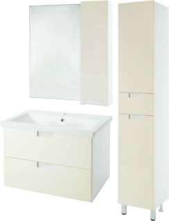 Зеркало-шкаф Bellezza Пегас 80см правый бежевый 00000008054