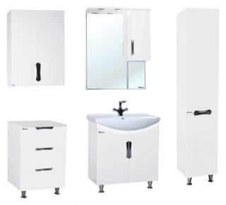 Зеркало-шкаф с подсветкой Bellezza Лагуна 65см правый белый 00000001093