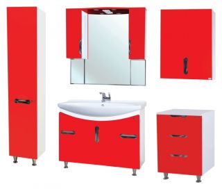 Тумба Bellezza Лагуна 60см красный 00000002428