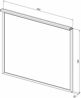 Зеркало Allen Brau Priority 1.31015.BB с подсветкой Черный браш