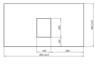 Столешница под раковину Allen Brau Infinity 85 1.21011.G-S Серый структ