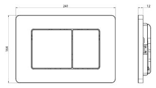 Клавиша смыва Charus Robusto FP.310.BG.05 брашированное золото