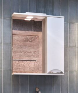 Зеркало-шкаф с подсветкой Vigo Callao z.CAL.60.R.El 60 см белый