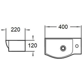 Раковина WeltWasser Aisbach 7940 GL-WT R 40 10000008687 Белая глянцевая