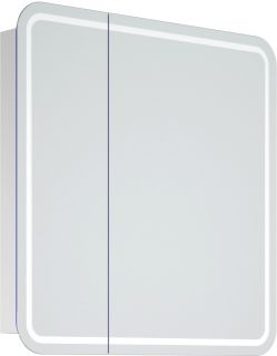 Зеркало-шкаф с подсветкой Corozo Алабама 80см белый SD-00000902