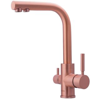 Смеситель для кухни Swedbe Selene Plus K8148M в комплекте с фильтром Аквафор Морион медь