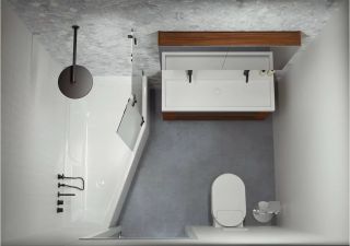 Акриловая ванна Riho Rethink Space Fall Plug and Play B113009005 R, угловая, левая, заполнение через перелив 170х90см белый