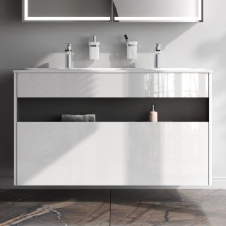 Тумба под раковину Am.Pm Func 120 M8FFUX1201WG подвесная Белая глянцевая