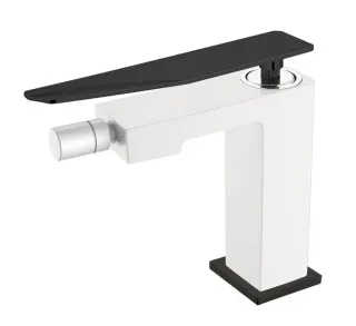 Смеситель для биде Boheme Q 146-WB.2 белый/чёрный