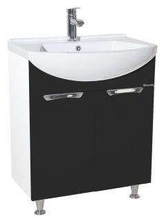 Тумба под раковину Bellezza Альфа 65см чёрный 00000005614