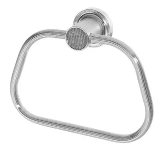 Полотенцедержатель Boheme Royal Cristal 10925-CR-B хром/чёрный