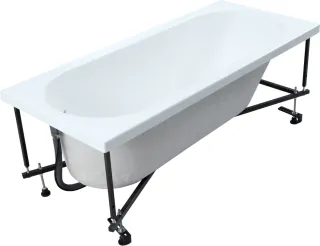 Акриловая ванна Aquanet Lotos 347158 170x70 см с каркасом и фронтальной панелью