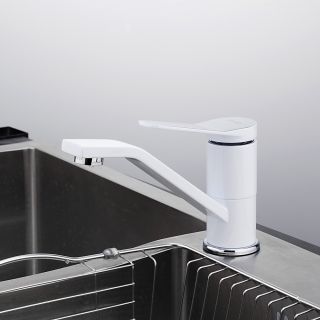 Смеситель для кухни Frap F4545 белый