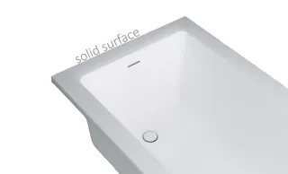 Ванна из искусственного камня Astra-Form Нейт 01010051+08010054 170x80 см с щелевым переливом донный клапан белый матовый