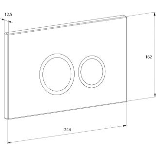 Клавиша смыва DQ Bayern DB1529001 Хром