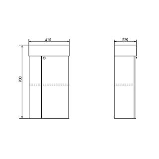 Тумба с раковиной Comforty Асти 40 00-00013798 подвесная Дуб дымчатый