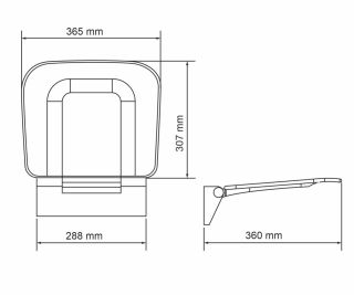 Wasserkraft Сиденье для душа SS403