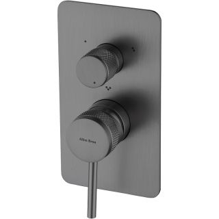 Смеситель для душа встраиваемый Allen Brau Priority 5.31A11-MG с внутренней частью графит брашированный