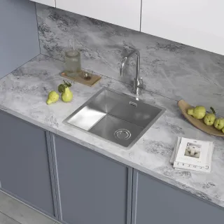 Мойка кухонная Reflexion Como 44-SS  RX2044SS полированная сталь